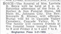 Boice, Lavinia-Funeral Notice